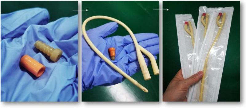 Safe Medical Disposable Parts Latex Foley Catheter Sleeve