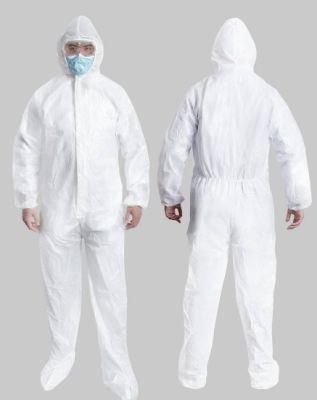 Isolation Garment Coverall Sterile Medical Hospital Surgical Gown En: 14126 Gown Antifluid Clothes PPE Medical Supply