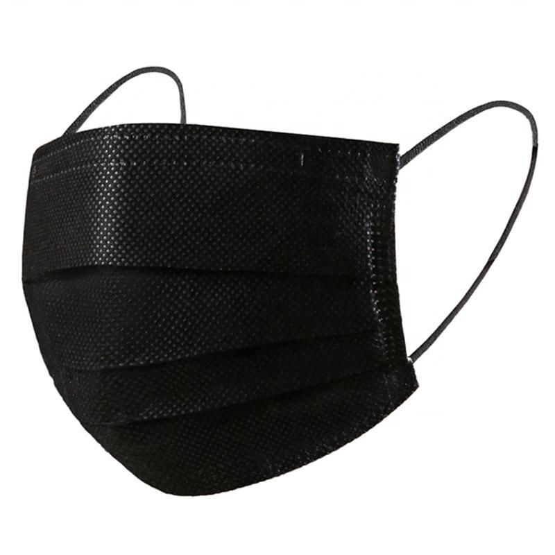 Disposable 4/5 Ply Face Mask Black Non-Woven Face Mask