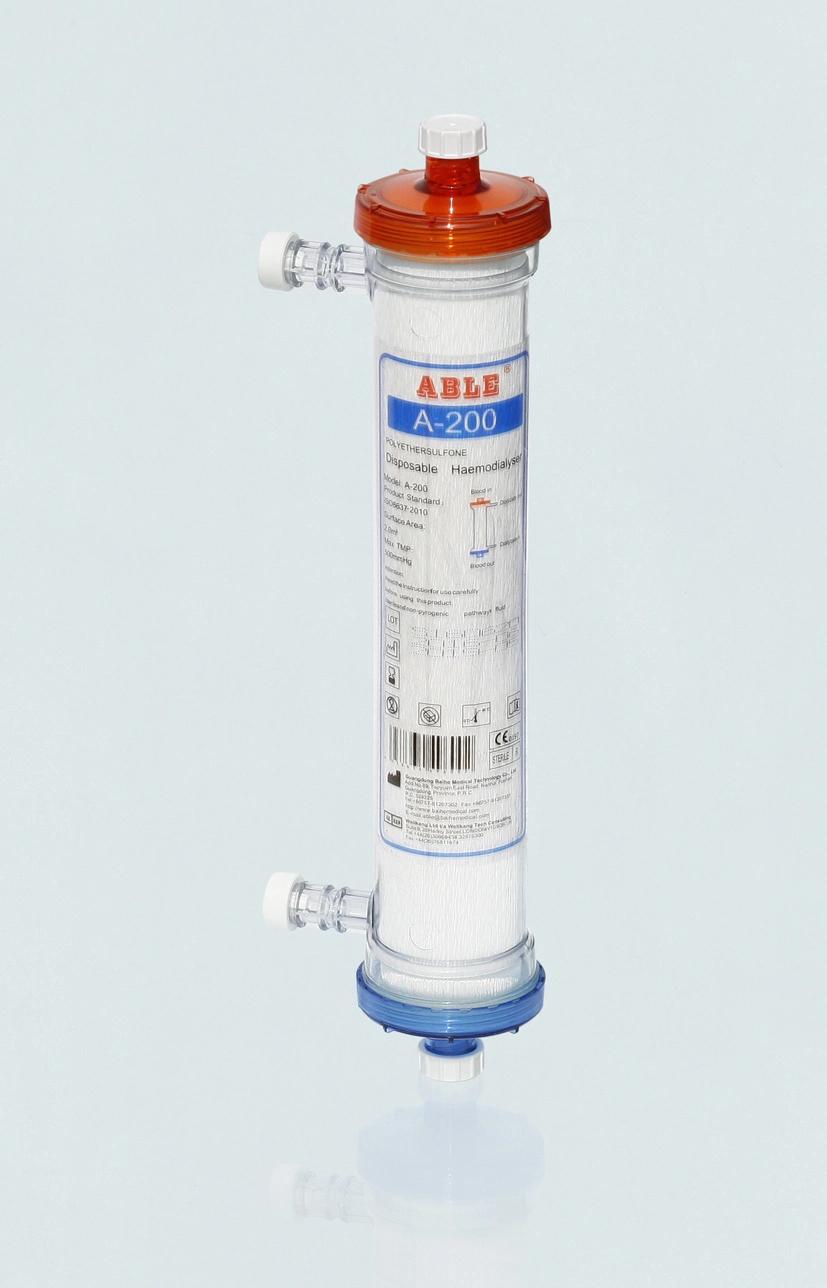 CE ISO Medical Low Flux and High Flux Blood Hemodialysis Dialyzer