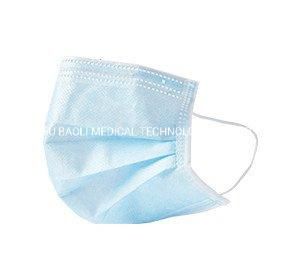 Disposable 3ply Non Woven Air Pollution Mouth Protective Earloop Medical Face Mask