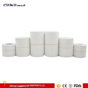 White Color with Yellow Middle Line Elastic Adhesive Bandage for Strains and Sprains