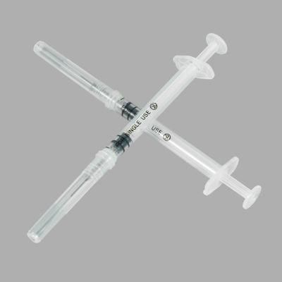 Disposable Manual Retractable Safety Syringe for Hypodermic Injection