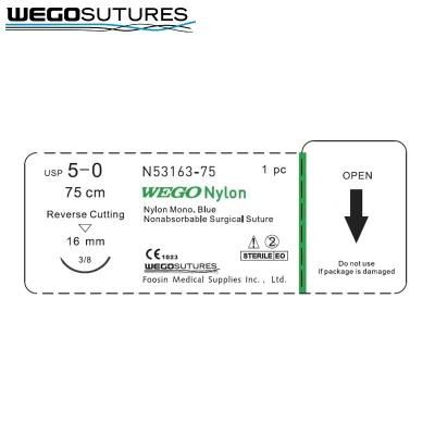 Good Quality Nylon Surgical Suture in Blue or Black Color