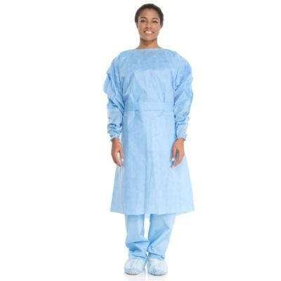 Hubei Coverall Low Price Non-Woven Wholesale Full Body Anti Wear Nonwoven Gowns with Cuff