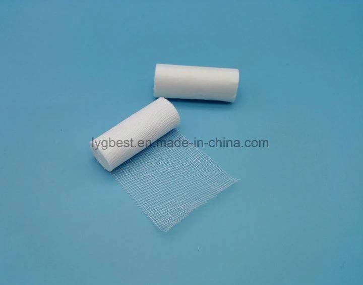 100% Cotton Absorbent Medical Gauze Bandage for Wound Dressings