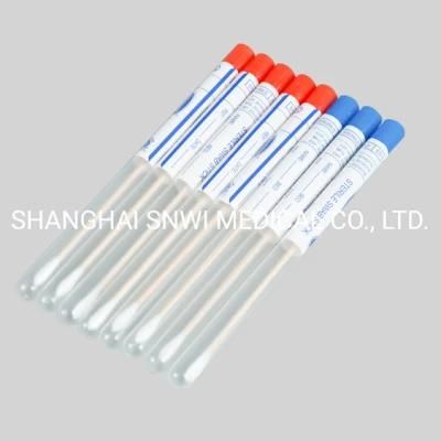 Medical Test Sterile Flocked Swab Stick with Plastic Test Tube Pharyngeal Swab Specimen Collection
