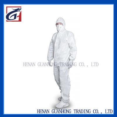 Disposable Medical Isolation Coverall, 60g PP Material, En14126 Standard