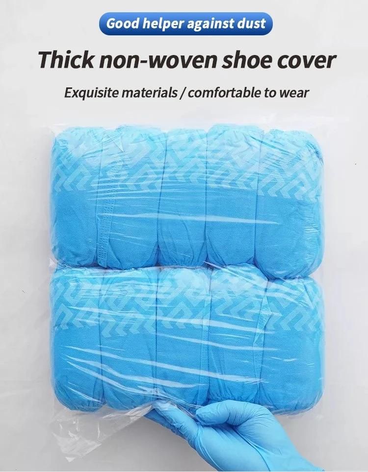 Disposable Non Woven Anti Skid Medical Shoe Cover for Operating Room