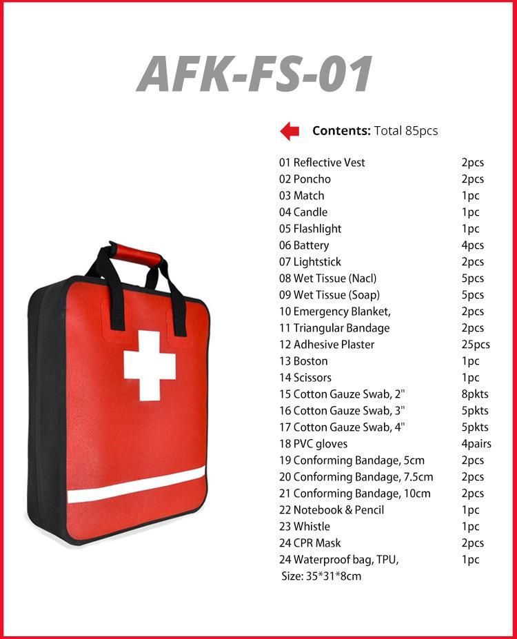 2021 Customized Personal and Gift First Aid Kit for Medical Widely Use Emergency Sports, Office, Home Mini First Aid Kit