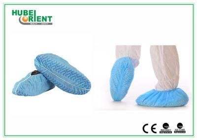 One-Time Using Non-Slip PP Shoe Cover with Non-Slip Stripes Sole for Hospital Use