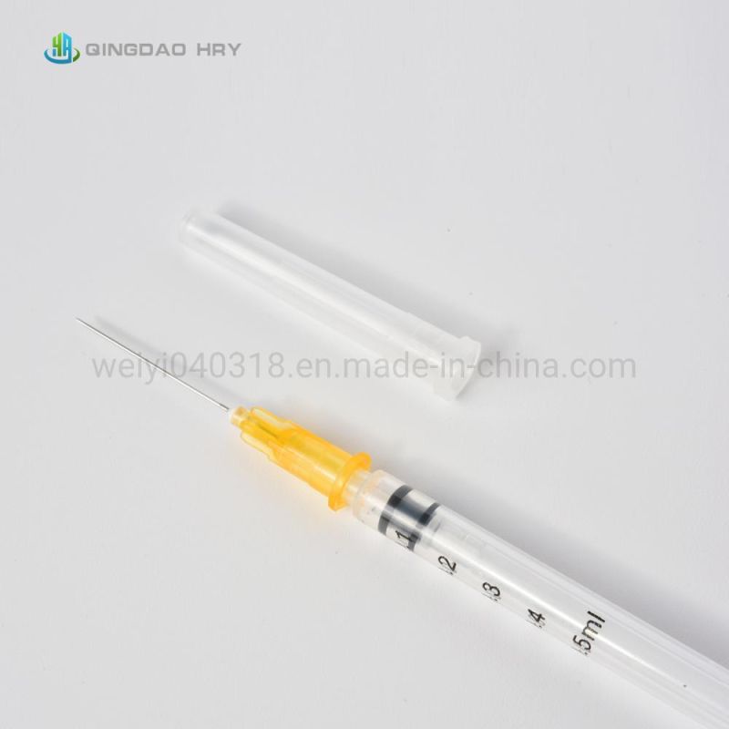 Medical Disposable Injection Syringe with/Without Safety Needle, Sterile Sharp Smooth Painless Stainless Stainless Steel Needle 0.3ml -10ml Auto-Disable