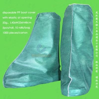Disposable PP+PE/SMS/PP/Polypropylene Nonwoven Boot Cover for Medical &amp; Surgical Sectors