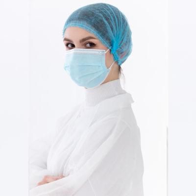 Cap Nurse Disposable Non Woven Double Elastic Surgical Mob Cap / Medical Clip Cap / Non-Woven Head