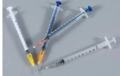 2 or 3 Parts Medical Disposable Sterile Injection Plastic Syringe, Insulin Syringe, Safety Syringe with CE ISO13485