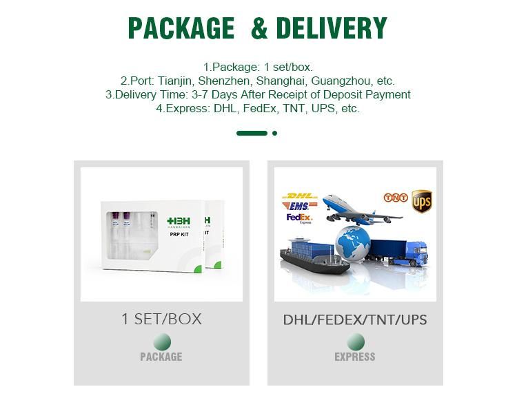 High Quality Platelet Rich Plasma Prp Kit with Closed System and One Step Process for Aesthetic