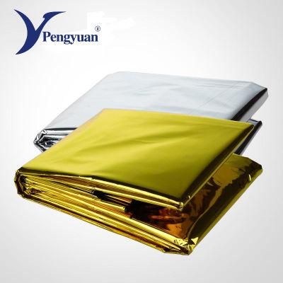 Thermal Foil Emergency Blanket Metallized Pet Blanket First Aid Blanket