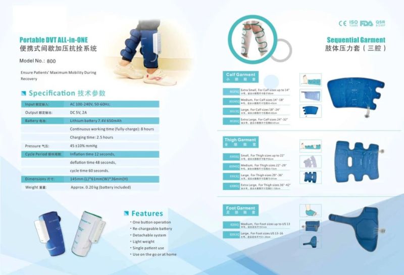 Dvt Sequential Pump External Pneumatic Compression System Dvt (Deep Vein Thrombosis)