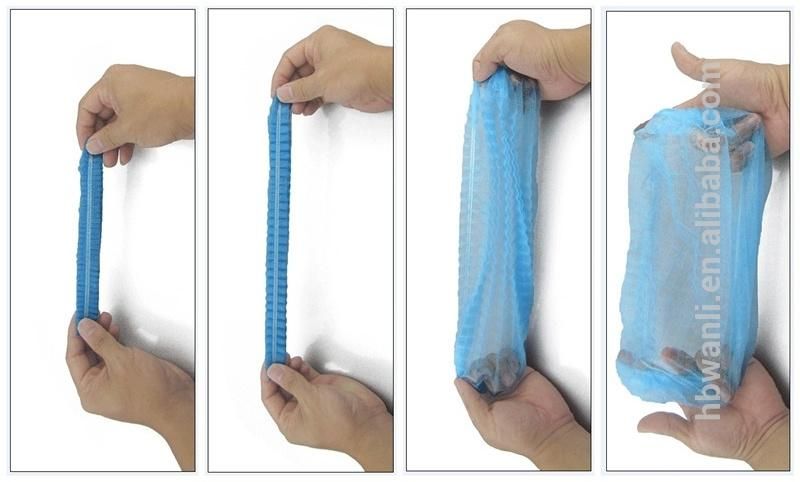 Non-Woven Hair Shower Anti-Dust Shoe Disposable Pleated Cover Cap