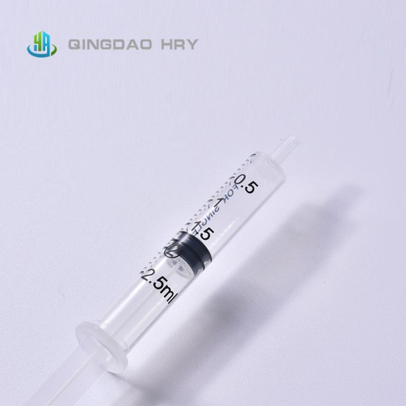 1ml Disposable Sterile Syringe with Needle & Safety Needle Luer Slip Made of PP for Vaccine CE FDA ISO & 510K