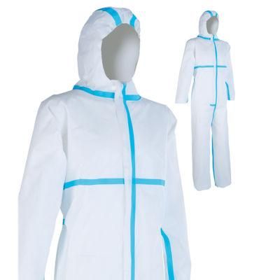 Medical CE ISO Type 3456 Anti-Static Industry Use Disposable PP+PE Sfs SMS Overall Suit Coverall