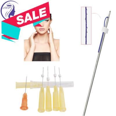 Single Threads Lifting Needle for Face Cheek Plla Suture Pdo Thread Korean on Sale