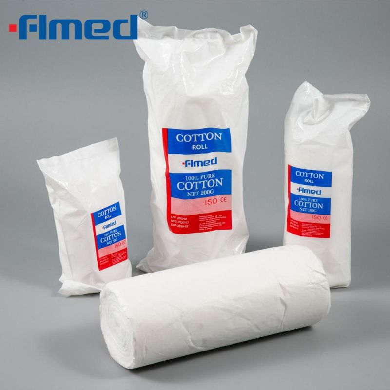 Medical Supply Surgical Absorbent Cotton Roll Wool 500g