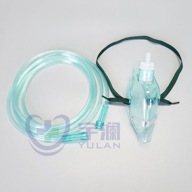 Disposable Oxygen Face Mask for Adult with Tubing
