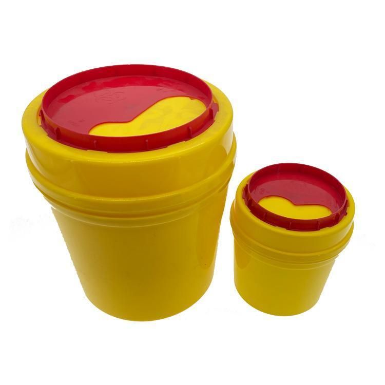 Medical Disposable Waste Container Bin Red Sharp Disposal Safe Plastic Medical Box