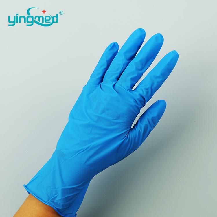 Disposable Safety Protective Powder Free Nitrile Gloves with En374
