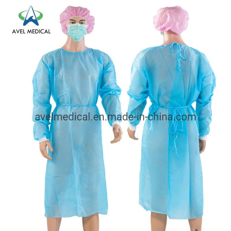 Topmed SMS Nonwoven Sterile Disposable Gown with Knit Cuff