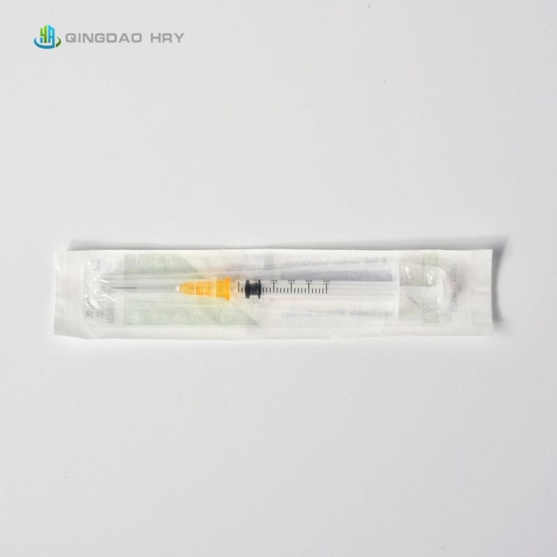 0.5ml-10 Ml Automatic Lock Safety Syringe Ad Auto Disable Vaccine Syringe