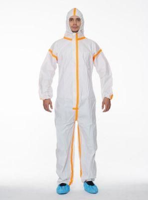 Non Woven Safety Coverall Microporous Waterproof Suit Industrial Medical Protective Clothing