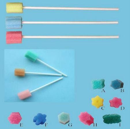 Disposable Medical Colorful Cleaning Sponge Stick