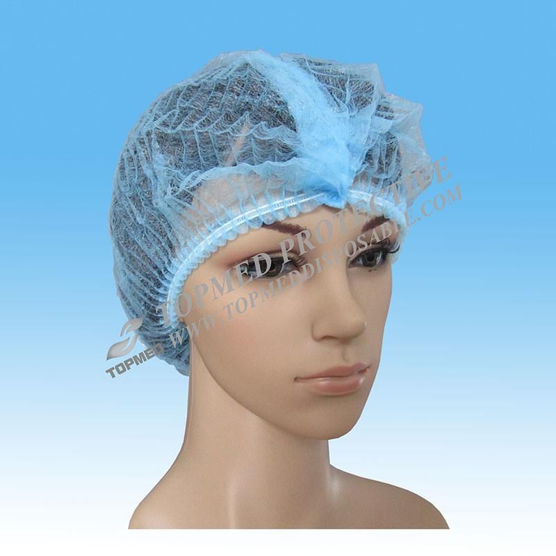 Non-Woven/SMS/Surgical/PP/Mop/Crimped/Pleated/Strip/Medical Disposable Clip Mob Cap