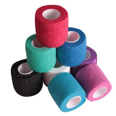 Bulk Wholesale Paw Printing Vet Wrap Elastic Self Adhesive Medical Cohesive Bandage Vet Tape