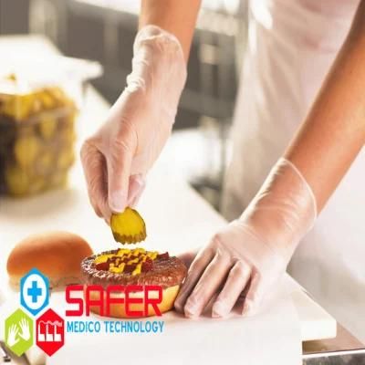 Food Prepare Diposable Vinyl Glove Powder Free 4 Mil