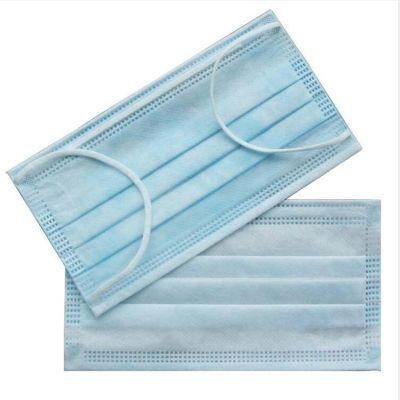 Non Woven Sterile 3ply Blue Disposable Face Mask with Protective Ear Loops