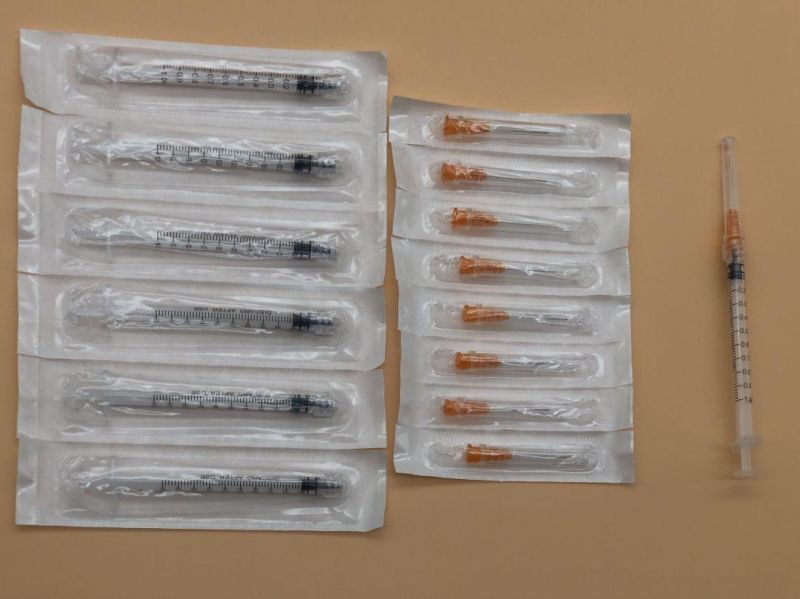 High Quality Medical Disposable Syringe Plastic Vaccine Syringes with Needles