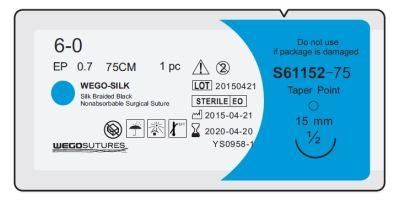 Surgical Sutures Made by Black Silk