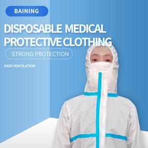 One-Piece Disposable Medical Protective Coverall Clothing