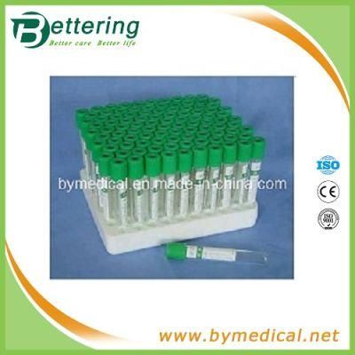 Green Cap Heparin Vacuum Blood Tubes