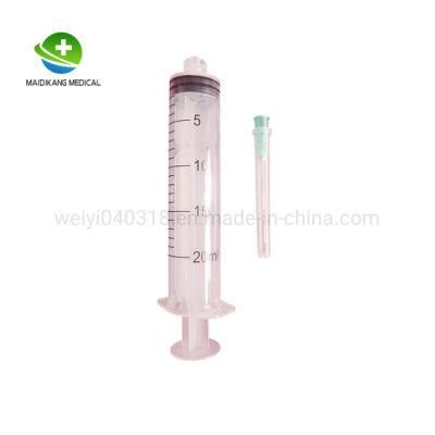 Competitive Price, FDA 510K CE&ISO Certificated Medical Supply Sterile Syringe Luer Lock/Slip with or Without Needles