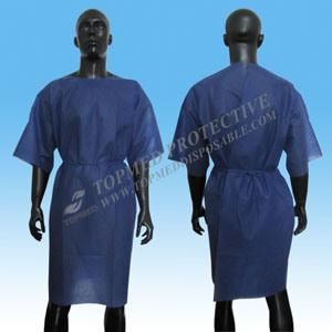 Cheap Medical Hospital Clothing Disposable Nonwoven Patient Gown