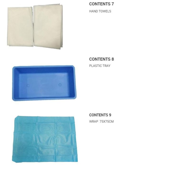 Disposable SMS Epidural Kit, Epidural Drape with Hole