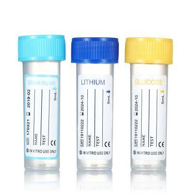 Disposable Medical Surgical Test Pet Glass Glucose Vacuum Blood Collection Tube
