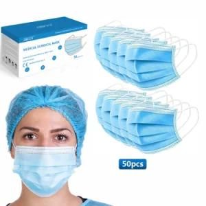 Medical Eco-Friendly Mask in Blue with CE Non-Woven Earloop Without Sterilization