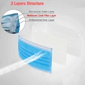 Fast Delivery High Quality Disposable 3 Ply-Non Woven Medical Mask