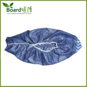 Dark Blue Disposable Non-Woven Shoe Cover with Anti-Slip Sole