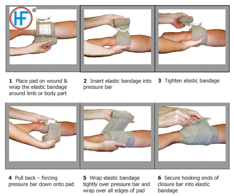 Mdr CE Approved Eo Sterilization Medical Emergency (Israel) Bandage Green First Aid Bandage